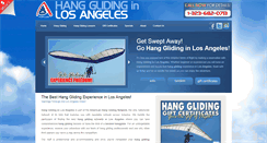 Desktop Screenshot of hangglidinginlosangeles.com