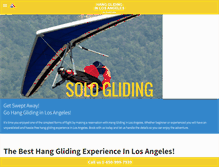 Tablet Screenshot of hangglidinginlosangeles.com